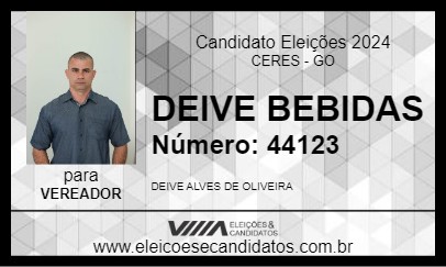 Candidato DEIVE BEBIDAS 2024 - CERES - Eleições