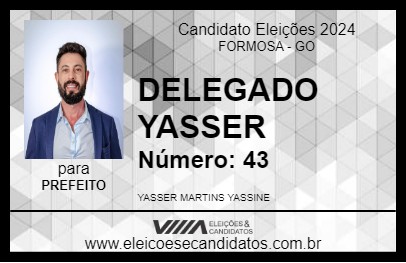 Candidato DELEGADO YASSER 2024 - FORMOSA - Eleições