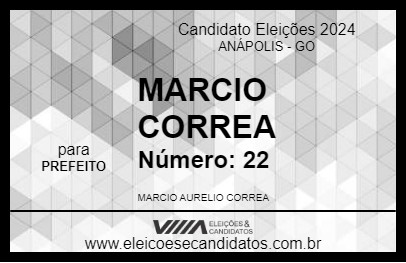 Candidato MARCIO CORREA 2024 - ANÁPOLIS - Eleições