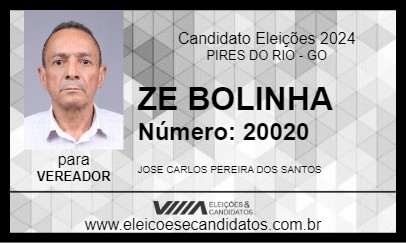 Candidato ZE BOLINHA 2024 - PIRES DO RIO - Eleições