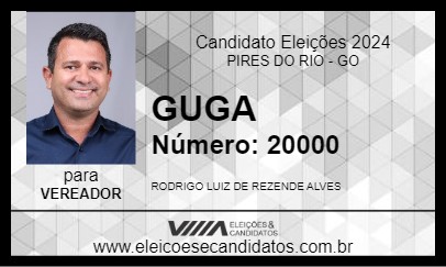 Candidato GUGA 2024 - PIRES DO RIO - Eleições