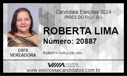 Candidato ROBERTA LIMA 2024 - PIRES DO RIO - Eleições