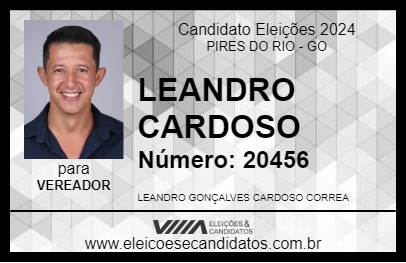 Candidato LEANDRO CARDOSO 2024 - PIRES DO RIO - Eleições