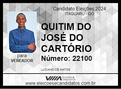 Candidato QUITIM DO JOSÉ DO CARTÓRIO 2024 - ITAGUARU - Eleições