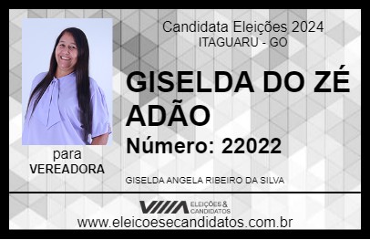 Candidato GISELDA DO ZÉ ADÃO 2024 - ITAGUARU - Eleições