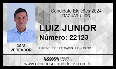 Candidato LUIZ JUNIOR  2024 - ITAGUARU - Eleições