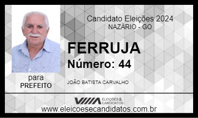 Candidato FERRUJA 2024 - NAZÁRIO - Eleições