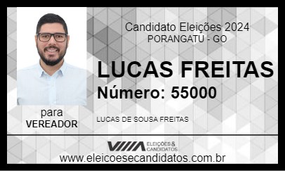 Candidato LUCAS FREITAS  2024 - PORANGATU - Eleições