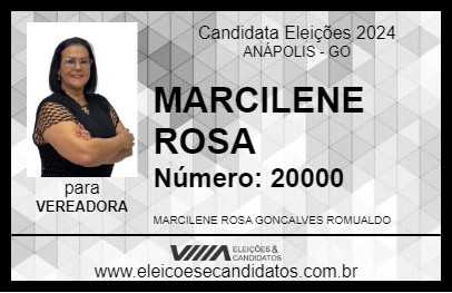 Candidato MARCILENE ROSA 2024 - ANÁPOLIS - Eleições