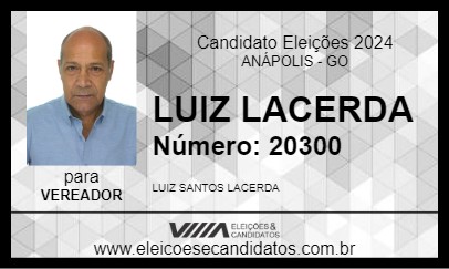 Candidato LUIZ LACERDA 2024 - ANÁPOLIS - Eleições