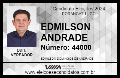 Candidato EDMILSON ANDRADE 2024 - PORANGATU - Eleições