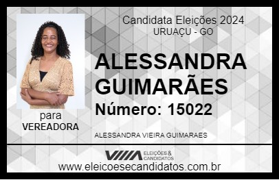 Candidato ALESSANDRA GUIMARÃES 2024 - URUAÇU - Eleições