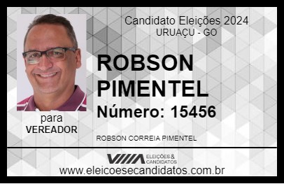 Candidato ROBSON PIMENTEL 2024 - URUAÇU - Eleições