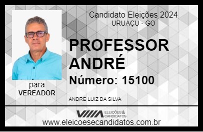 Candidato PROFESSOR ANDRÉ 2024 - URUAÇU - Eleições