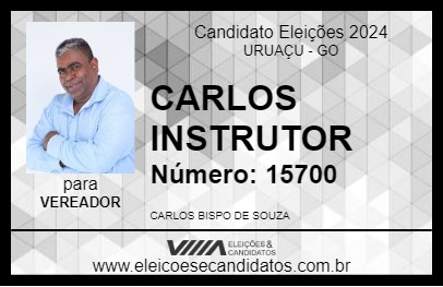 Candidato CARLOS INSTRUTOR 2024 - URUAÇU - Eleições