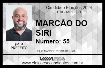 Candidato MARCÃO DO SIRI 2024 - ITAGUARI - Eleições