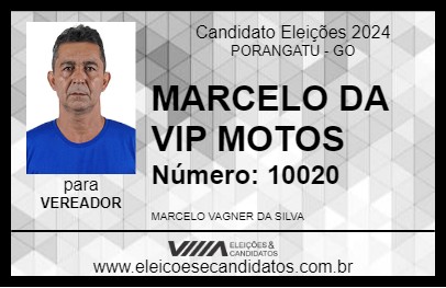 Candidato MARCELO DA VIP MOTOS 2024 - PORANGATU - Eleições