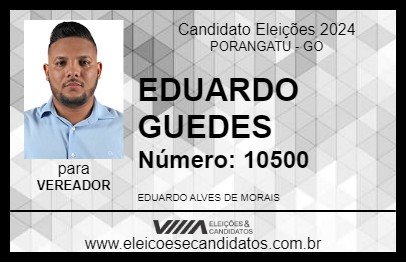 Candidato EDUARDO GUEDES 2024 - PORANGATU - Eleições