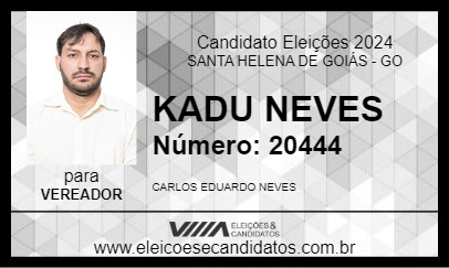 Candidato KADU NEVES 2024 - SANTA HELENA DE GOIÁS - Eleições