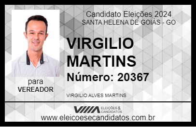 Candidato VIRGILIO MARTINS 2024 - SANTA HELENA DE GOIÁS - Eleições