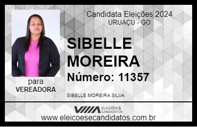 Candidato SIBELLE MOREIRA 2024 - URUAÇU - Eleições