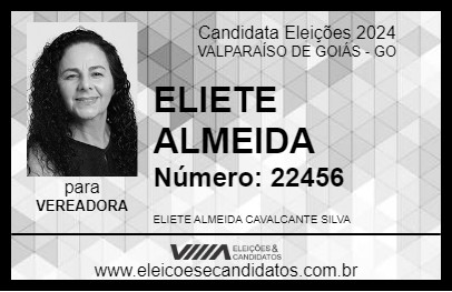 Candidato ELIETE ALMEIDA 2024 - VALPARAÍSO DE GOIÁS - Eleições