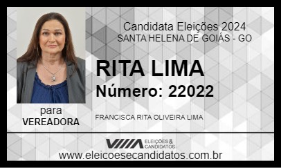 Candidato RHITA LIMA 2024 - SANTA HELENA DE GOIÁS - Eleições