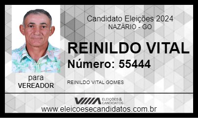 Candidato REINILDO VITAL 2024 - NAZÁRIO - Eleições