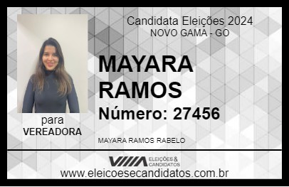 Candidato MAYARA RAMOS 2024 - NOVO GAMA - Eleições