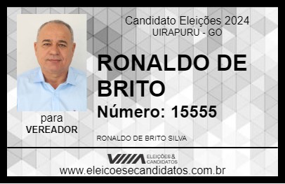 Candidato RONALDO DE BRITO 2024 - UIRAPURU - Eleições