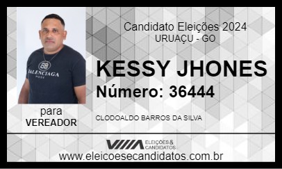 Candidato KESSY JHONES 2024 - URUAÇU - Eleições