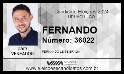 Candidato FERNANDO 2024 - URUAÇU - Eleições