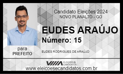 Candidato EUDES ARAÚJO 2024 - NOVO PLANALTO - Eleições