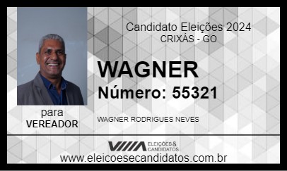 Candidato WAGNER NEVES 2024 - CRIXÁS - Eleições