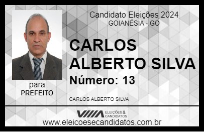 Candidato CARLOS DO ITAPUÃ 2024 - GOIANÉSIA - Eleições