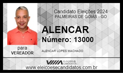 Candidato ALENCAR 2024 - PALMEIRAS DE GOIÁS - Eleições