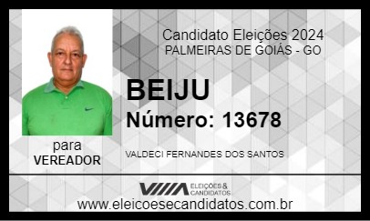 Candidato BEIJU 2024 - PALMEIRAS DE GOIÁS - Eleições