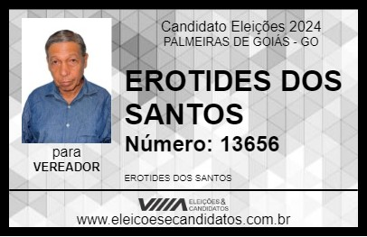 Candidato EROTIDES DOS SANTOS 2024 - PALMEIRAS DE GOIÁS - Eleições