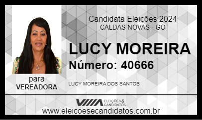 Candidato LUCY MOREIRA 2024 - CALDAS NOVAS - Eleições