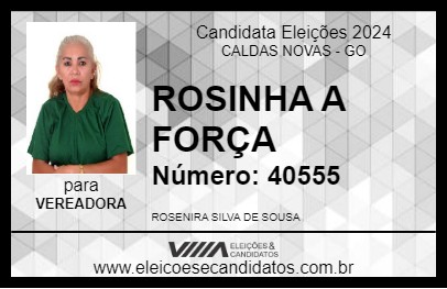 Candidato ROSINHA A FORÇA 2024 - CALDAS NOVAS - Eleições