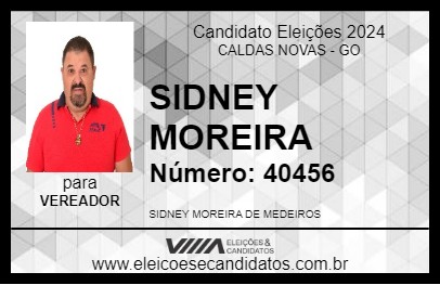 Candidato SIDNEY MOREIRA 2024 - CALDAS NOVAS - Eleições