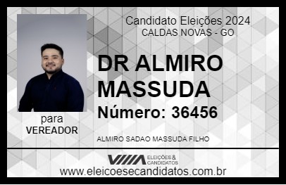 Candidato DR ALMIRO MASSUDA 2024 - CALDAS NOVAS - Eleições