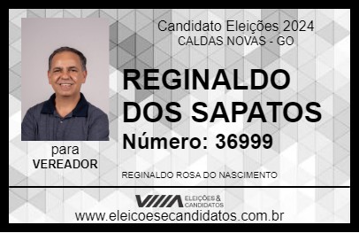 Candidato REGINALDO DOS SAPATOS 2024 - CALDAS NOVAS - Eleições