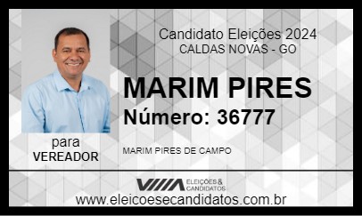 Candidato MARIM PIRES 2024 - CALDAS NOVAS - Eleições