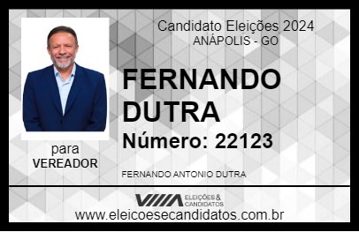 Candidato FERNANDO DUTRA 2024 - ANÁPOLIS - Eleições