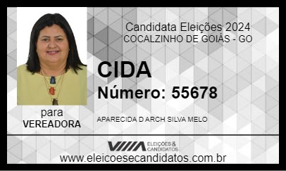 Candidato CIDA 2024 - COCALZINHO DE GOIÁS - Eleições