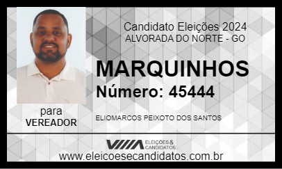 Candidato MARQUINHOS 2024 - ALVORADA DO NORTE - Eleições