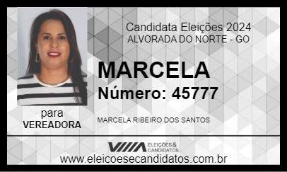 Candidato MARCELA 2024 - ALVORADA DO NORTE - Eleições