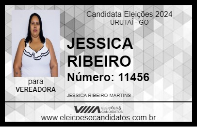 Candidato JESSICA RIBEIRO 2024 - URUTAÍ - Eleições