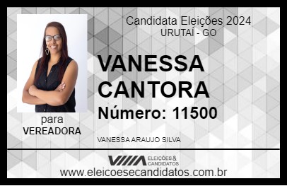 Candidato VANESSA CANTORA 2024 - URUTAÍ - Eleições